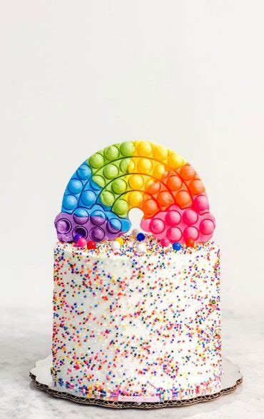 Cute Rainbow Cake Ideas For You Colourful Dessert Rainbow Pop It