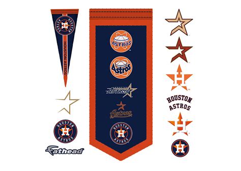 Houston Astros Logo Evolution Banner Wall Decal | Shop Fathead® for ...