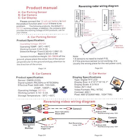 Cheap Waterproof Rear And Front View Car Parking Sensors With Display