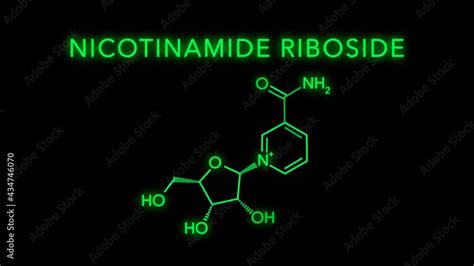 Nicotinamide Riboside Also Known As Vitamin B3 Molecular Structure