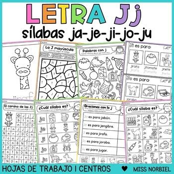 S Labas Con J Ja Je Ji Jo Ju Letra J Spanish Letter Of The Week