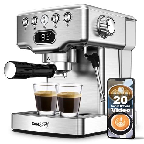 Geek Chef Espresso Machine Bar Coffee Machine With Ese Pods Filters