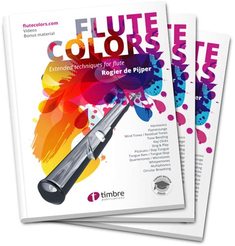 Book Flute Colors Flutecolors Extended Techniques For Flute