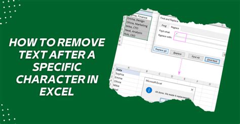 How To Remove Text After A Specific Character In Excel With Ease Earn And Excel