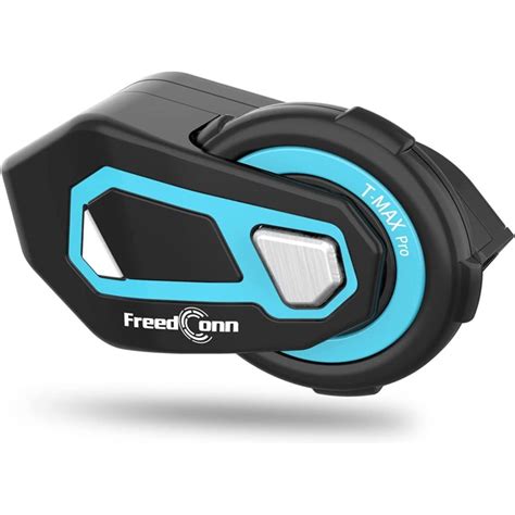 Intercom For Motorcycle FreedConn T MAX Pro Wireless Bluetooth Blue