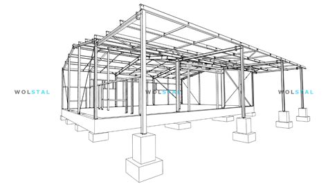 PROJEKT KONSTRUKCJI HALE SYSTEMOWE EUROPA WOLSTAL Projektowanie