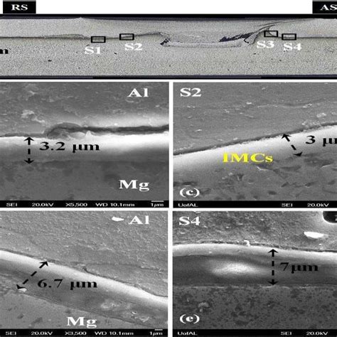 Sem Images Of The Imcs On The Faying Surface In The Friction Stir