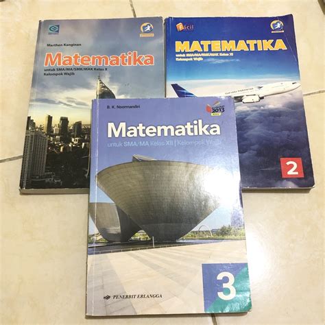 Jual Buku MTK Matematika Kelompok Wajib SMA MA 1 2 3 Kelas 10 11 12