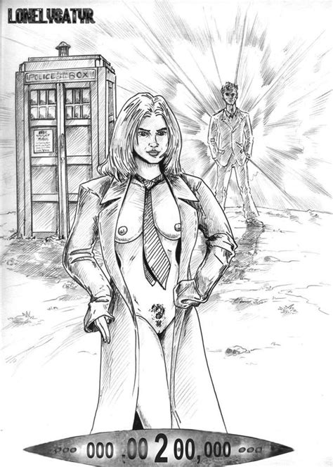 Rule 34 Billie Piper Black And White Breasts Coat Coat Only David Tennant Doctor Who Exposed