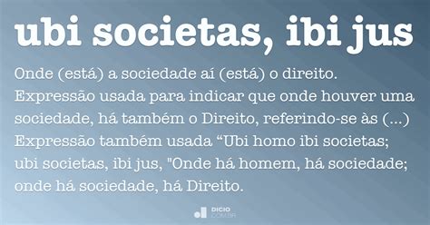 Ubi Societas Ibi Jus