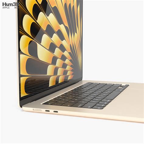 Apple MacBook Air 15 inch 2023 Starlight 3D модель Електроніка на