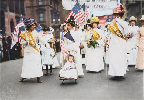 Colorized Photos From Early Suffrage Marches Bring Women S History To Life In 2020 Women In