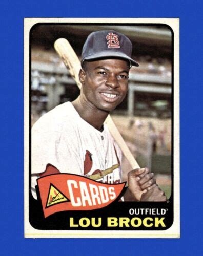 1965 Topps Set Break 540 Lou Brock EX EXMINT GMCARDS EBay