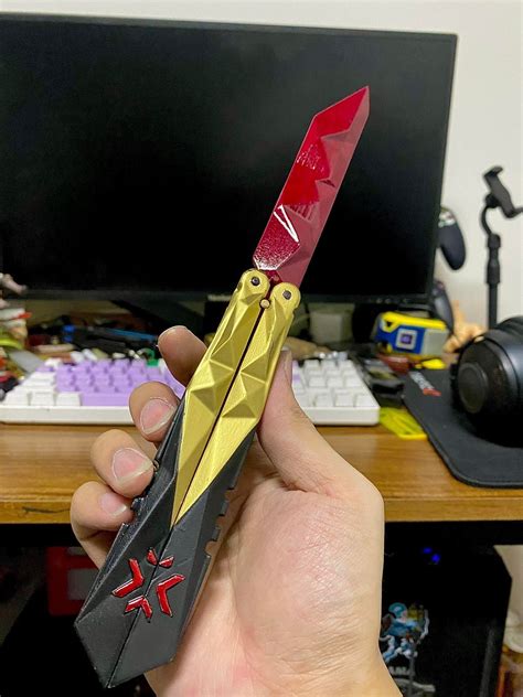 Champions Butterfly Knife Valorant 3D Model 3D Printable CGTrader