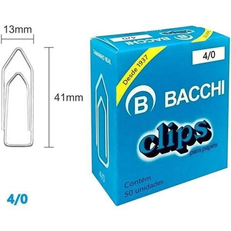 Clips Galvanizado Aco 4 0 50 Unidades Bacchi Pct C 10 No Shoptime