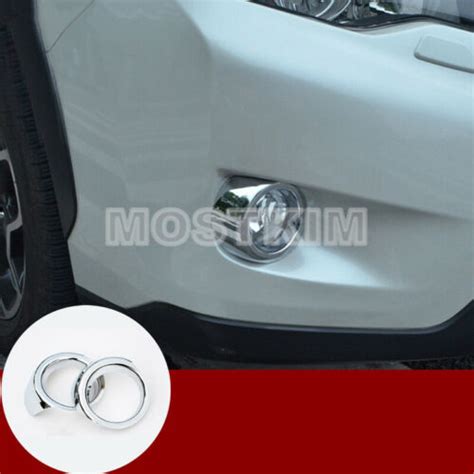 Abs Chrome Front Fog Light Frame Trim Cover For Subaru Xv Crosstrek