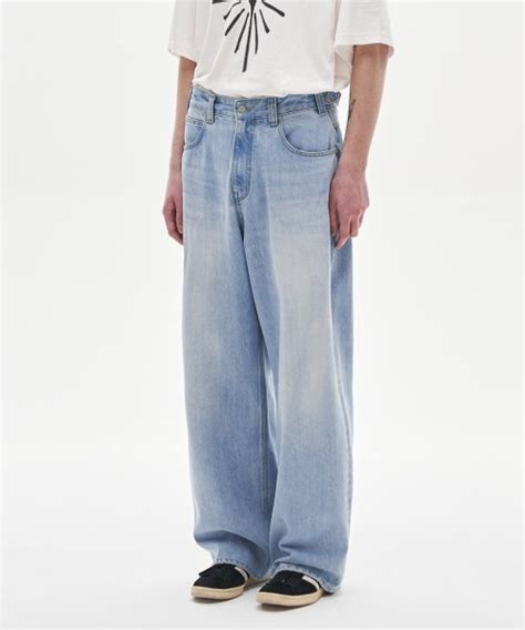 Musinsa Noun Wide Denim Pants Light Blue