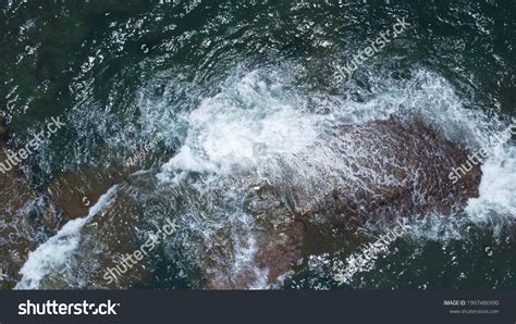 Aerial Drone Top View Oceans Beautiful Stock Photo 1997486990