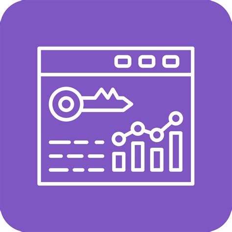 Rank Keywords Line Round Corner Background Icons 14727311 Vector Art at