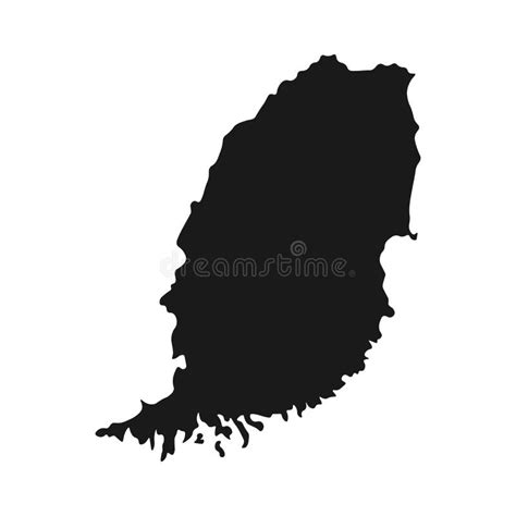 Grenada Outline Map Vector Illustration Stock Vector - Illustration of ...