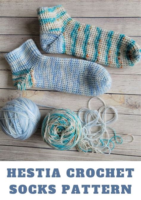 Hestia Reversible Crochet Ankle Socks Free Pattern Fosbas Designs