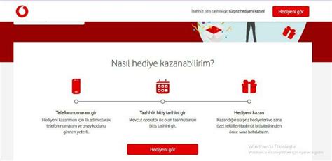 Vodafone bedava internet kampanyası