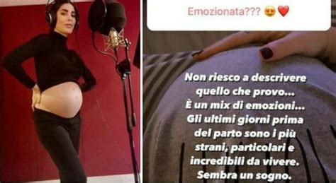 Bianca Atzei A Pochi Giorni Dal Parto Sto Vivendo Un Mix Di Emozioni