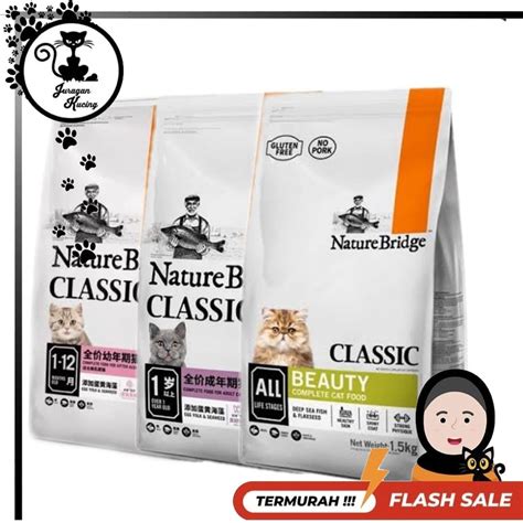 Jual Makanan Kucing NATURE BRIDGE CLASSIC CAT KITTEN ADULT BEAUTY ALS 1