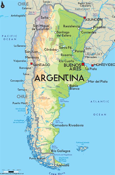 Map of Argentina with Capital | South America | Pinterest | South