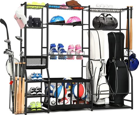 SPIDERCAMP Golf Bag Storage Garage Organizer 2 Golf Bag Storage Racks