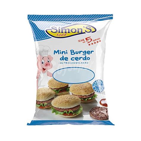 Simon S Mini Burger Meat De Cerdo Ultracongeladas Simons Food 1 Kg