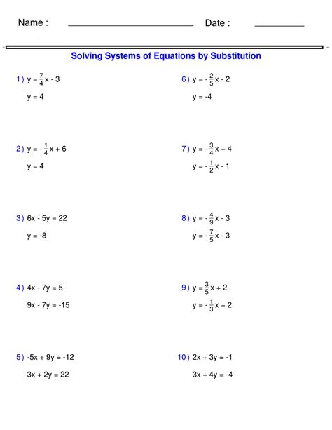 Systems Of Equations Solving Two Variable Systems Of Equations By