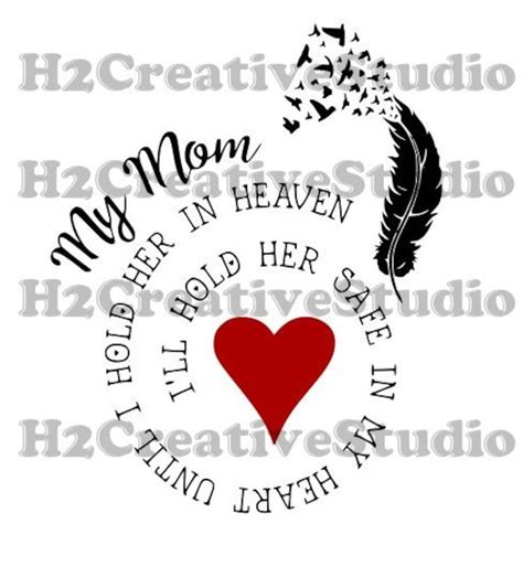 My Mom In Heaven Svg Etsy