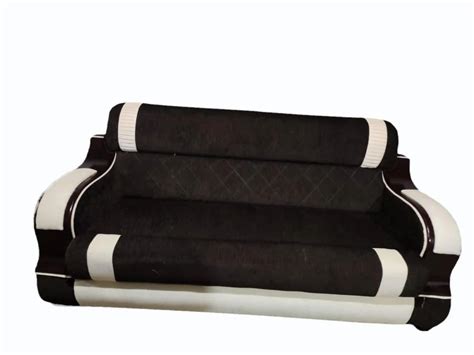 Black Base And White Living Room Rexin Three Seater Sofa At Rs 18000