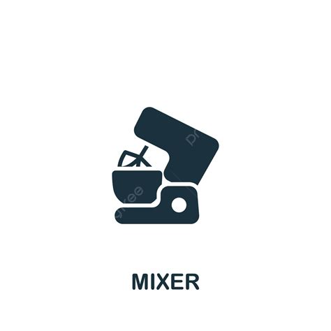 Mixer Ikonik Simbol Monokrom Sederhana Yang Ideal Untuk Desain Web Template Dan Infografis