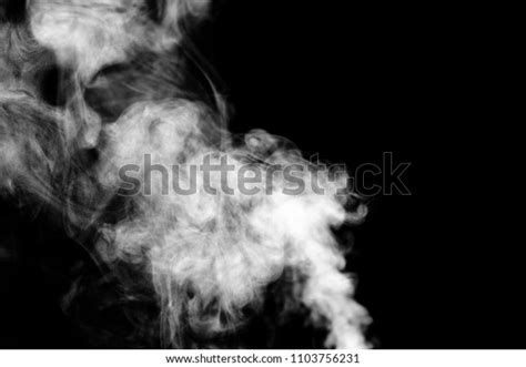 Isolated White Smoke Effect On Black Stock Photo 1103756231 | Shutterstock