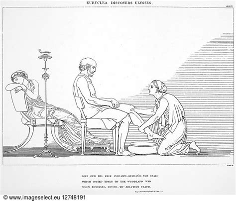 Homer The Odyssey Odysseus Recognized By His Aged Nurse Euryclea