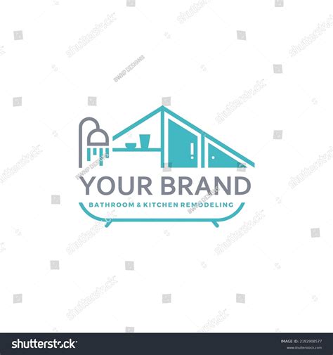 Kitchen Bathroom Logo Concept Vector Stock Stock Vector Royalty Free