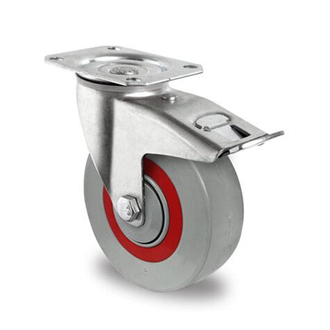 swivel castor ø 100 mm with total brake