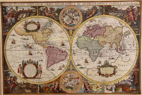 Rare And Strikingly Beautiful World Map Nova Totius Terrarum Orbis