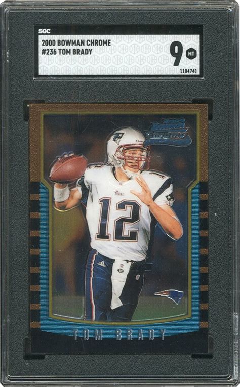 2000 Bowman Chrome 236 Tom Brady Rookie SGC MINT 9