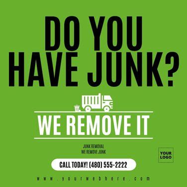 Free Junk Removal Service Flyer Templates