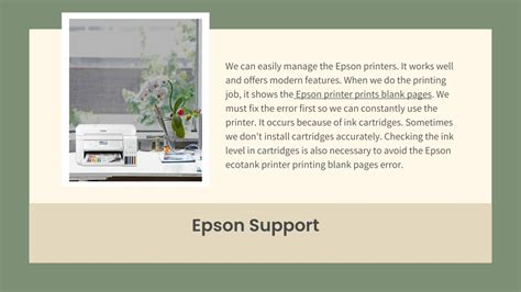 Ppt How To Fix Epson Printer Print Blank Pages Powerpoint