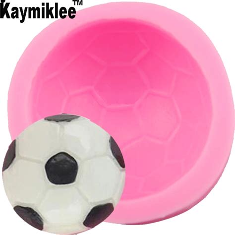 Kaymiklee M596 1PCS Football Ball Silicone Mold Chocolate Fondant ...