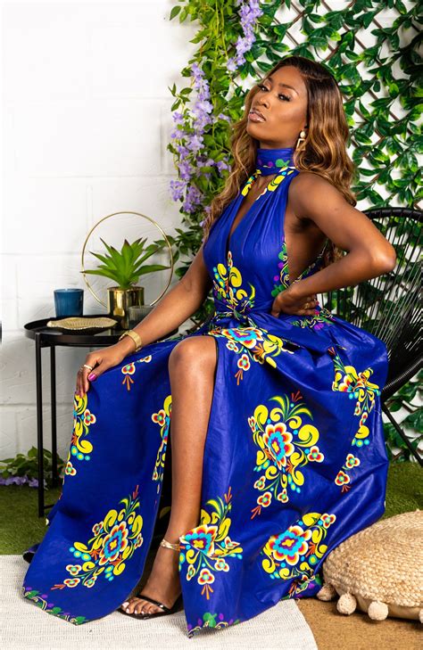 Ankara African Infinity Multiway Maxi Dress African Print Etsy Uk