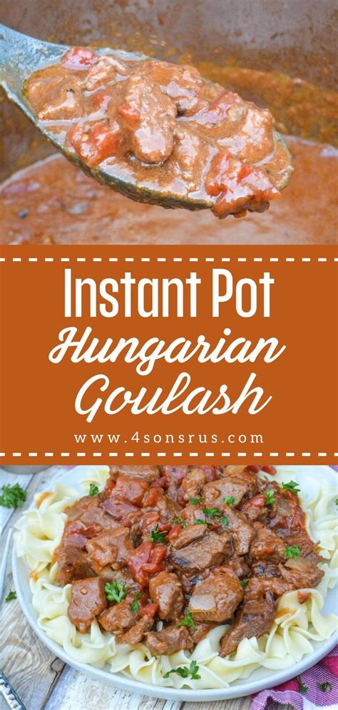 Instant Pot Hungarian Goulash | Recipe | Instant pot dinner recipes ...