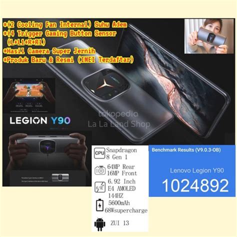 Jual Lenovo Legion Y90 5g Lte 12gb256gb Gaming Phone Baru Imei