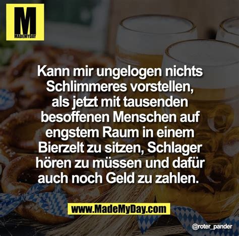 Some Pretzels And Beer On A Table With The Words Marken My Day Written