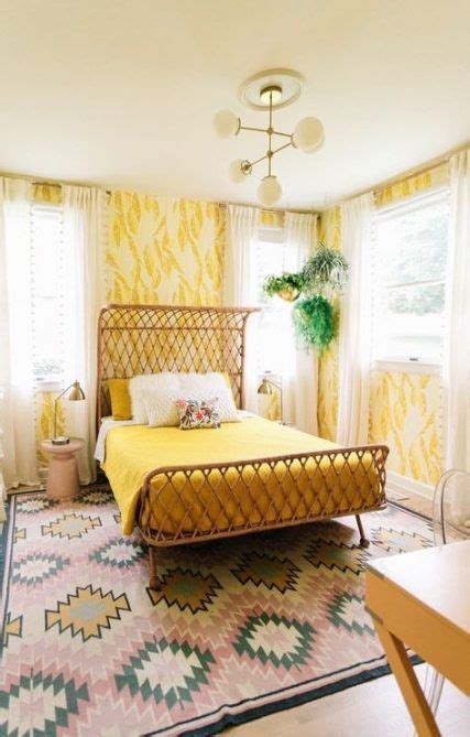 Bedroom Yellow Bohemian Bright Colors 22 Trendy Ideas Home Decor