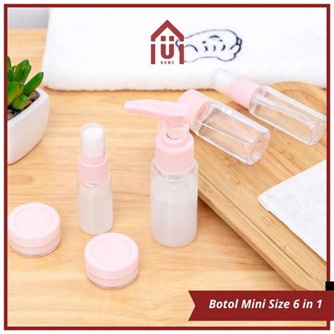 Jual Uniso Botol Mini Set 6 In 1 Travelling Wadah Botol Isi Ulang